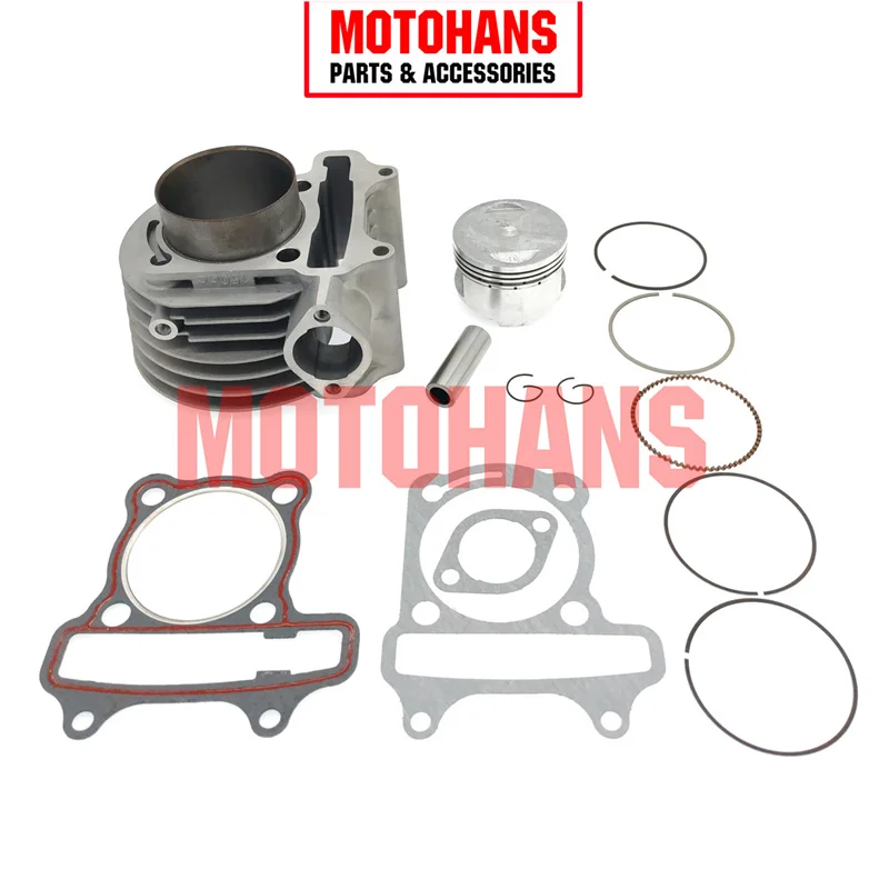 GY6 150CC 57.4MM CYLINDER AND PISTON KIT 15MM PIN SCOOTER ENGINE PARTS FOR 157QMJ CHINESE SCOOTERS ATV GO KART