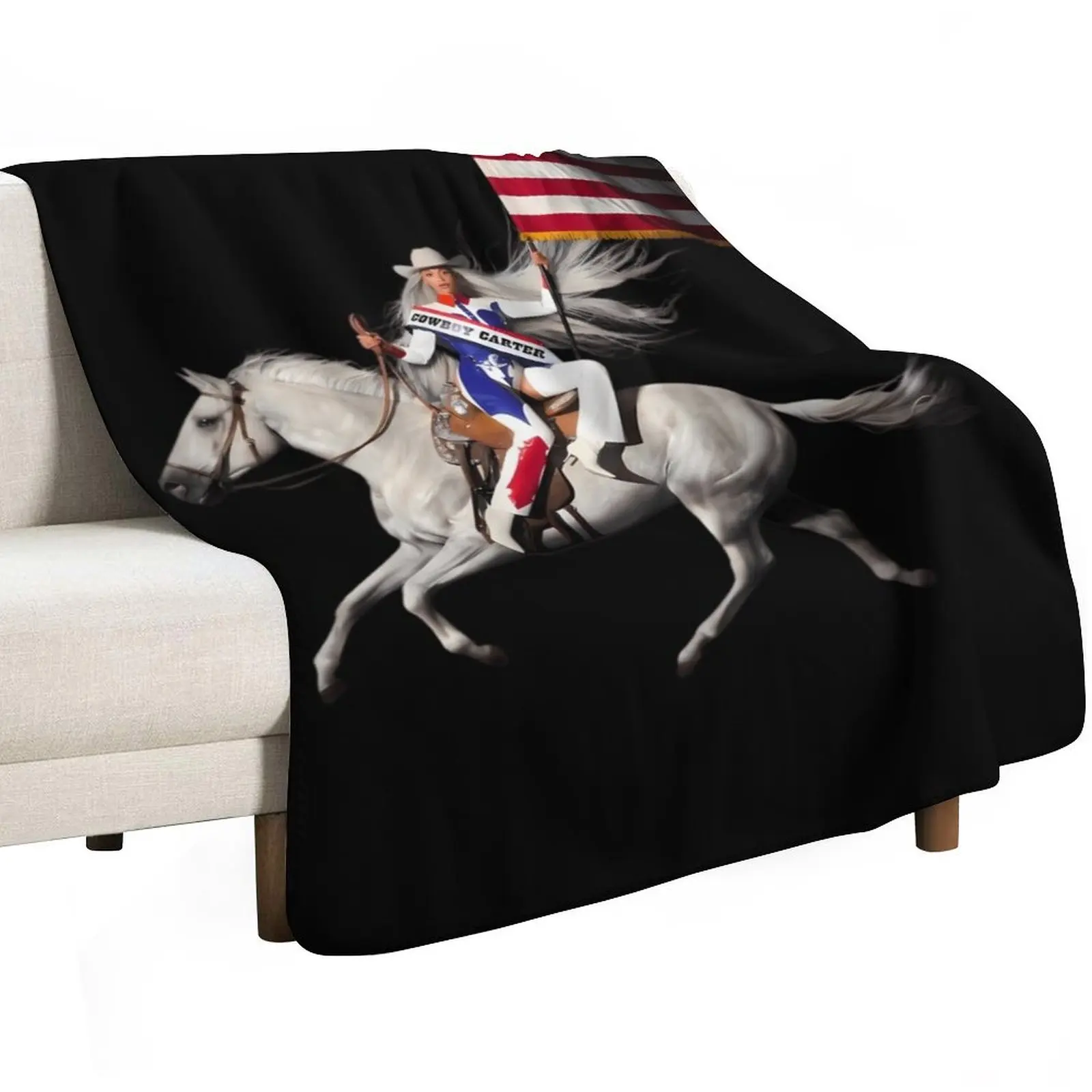 

Cowboy Carter Throw Blanket bed plaid Beautifuls Blankets For Sofas Polar Blankets
