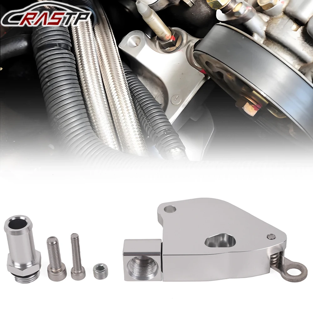 RASTP-New Aluminum Intake Manifold Adapter For Civic K20 Manifolds On K24 Coolant Adapter RS-CR1851