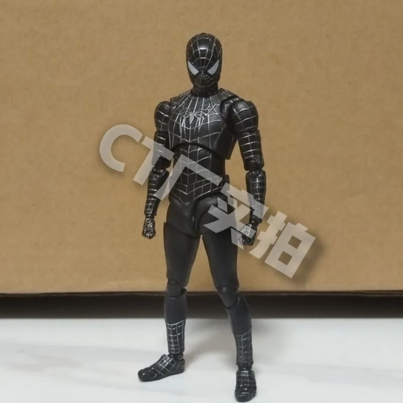 Marvel Spiderman3 Venom anime black suit Tobey Maguire version movable creative cartoon figure model kids toys holiday gift