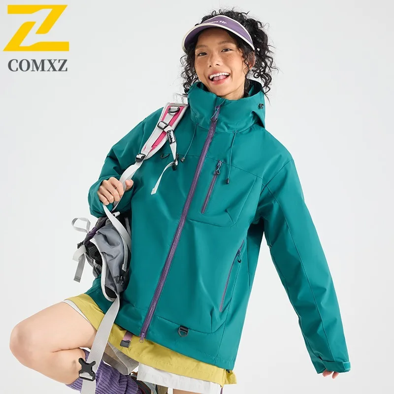 

COMXZ Mens Jacket Thickened Mountaineering Windproof Warm Cotton Coat Solid Color Design Travel Lightweight Winter Clothing