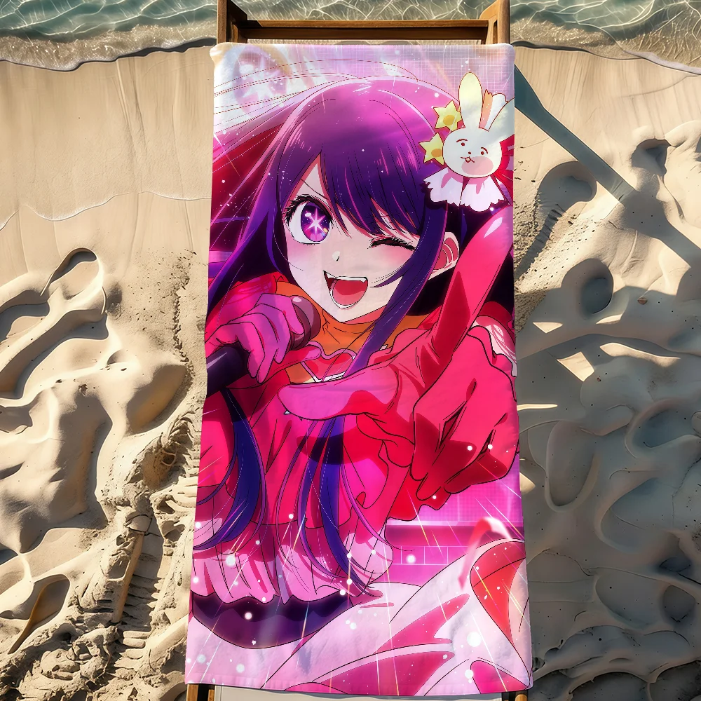 Popular Anime O-Oshi N-No K-KoS Towel Sports Quick Dry Travel Camping Gear Sandproof Soft Light Large Beach Towel