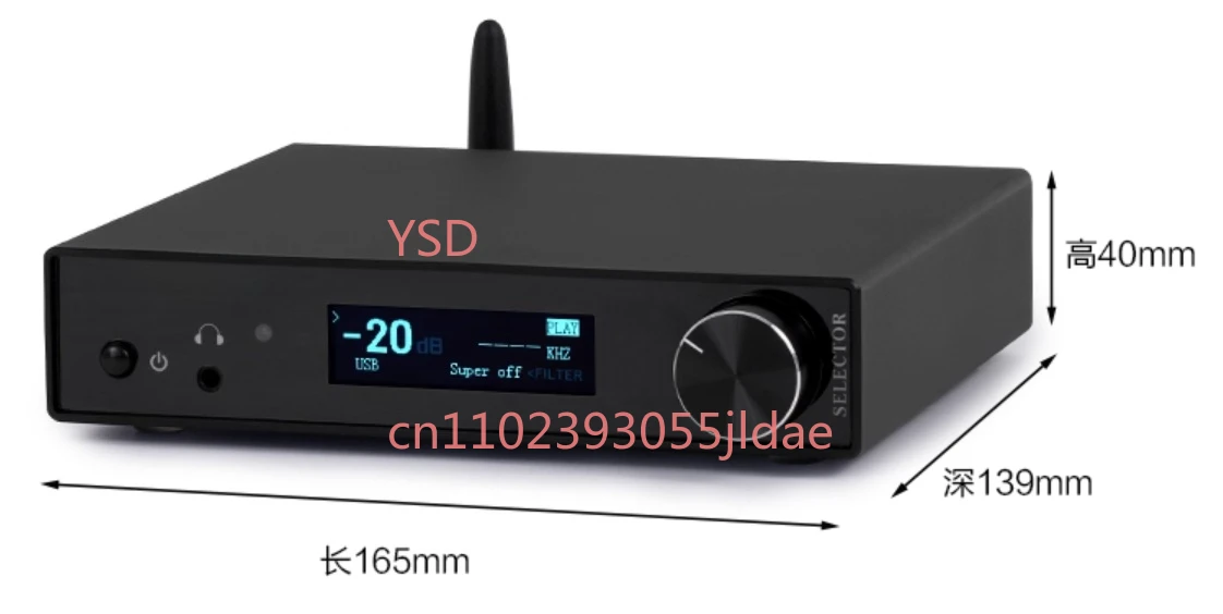 

SU10 Black Audiophile HiFi Decoder (Including AK4499EX Decoder Board, Compatible Enclosure, Bluetooth 5.3 Supported)