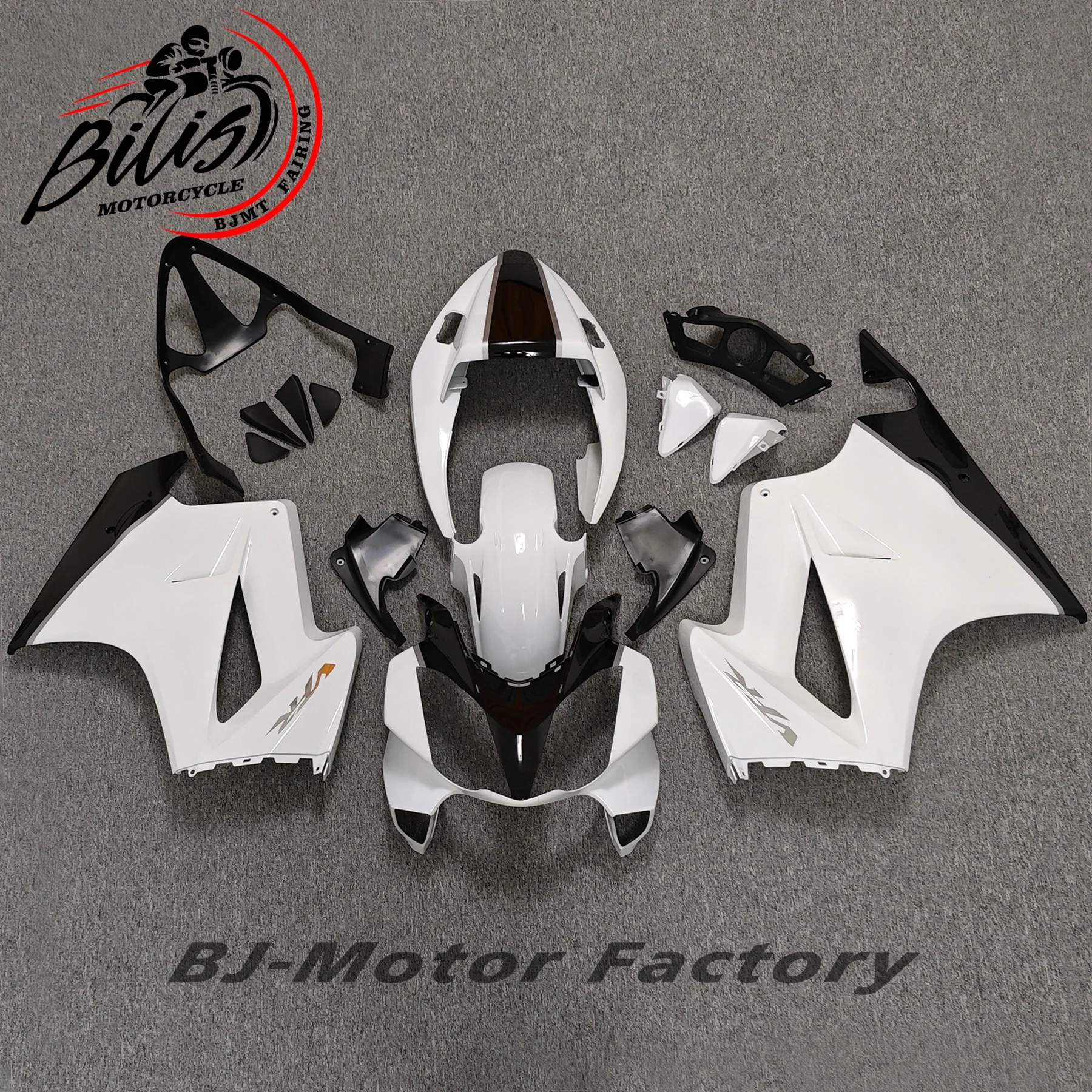 

Replacement Motorcycle Fairings Kit for HONDA VFR800 2002 2003 2004-2012 VFR 800 2002-2012 ABS Silver Red Bodywork Set
