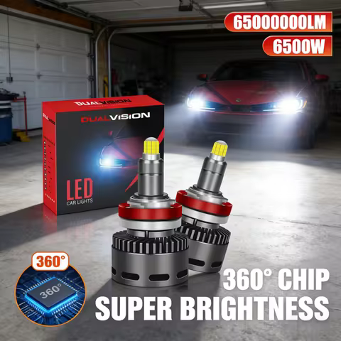 360&deg; 8 Sides LED H7 Car Headlight Bulbs 65000000LM 6500W D1S D2S H11 H8 HB3 9005 HB4 9006 9012 CSP Led Auto Lamp 6000K 12V 24V