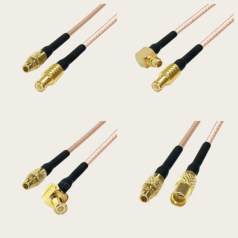 RG316 Cable MMCX Male to MCX Male right angle connector Extension Cord pigtail  RG-316 Coaxial cables