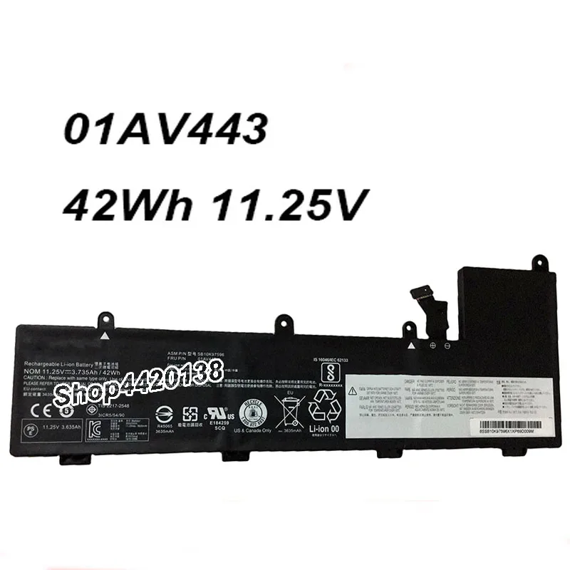 01AV443 01AV442 00WH043 SB10K97596 42Wh 3735mAh 11.25V Laptop Battery For Yoga 11E Series