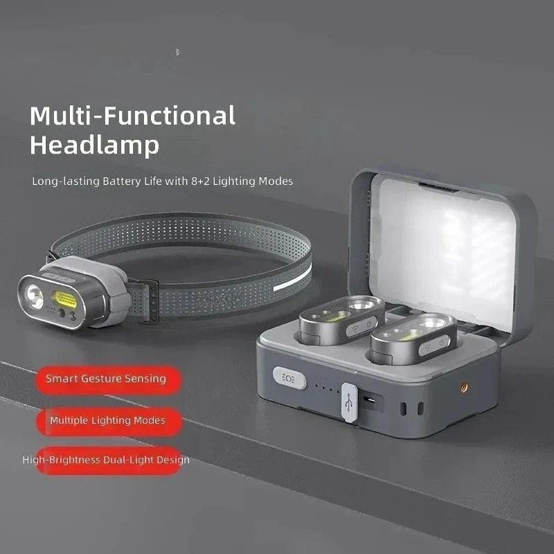 for MH1 Headlight Super Bright Multi-function Lighting Night Fishing Flashlight  Outdoor Camping Long
