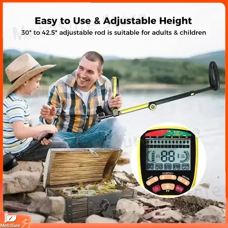 2026 Underground Metal Detector Outdoor Waterproof Deep Seeking Gold Silver Copper Archaeological Detector for Treasure