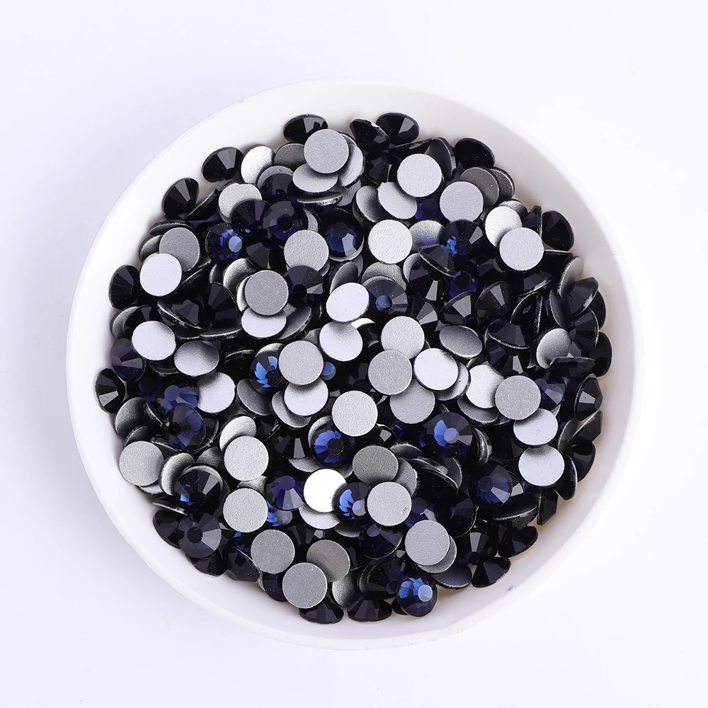 AAAAA SS3-SS60 Non Hotfix Glass Rhinestone Montana Flatback Crystals Stones Glue-on Diamond Strass Clothing Nail DIY Accessories