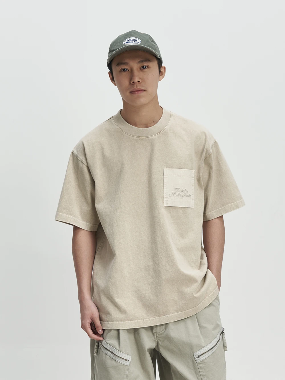 

Retro Print round Ne ort Sve T-irt Men's Midupdate 2025 Summer Vintage Waed ket Design Pure Cotton Casual Top