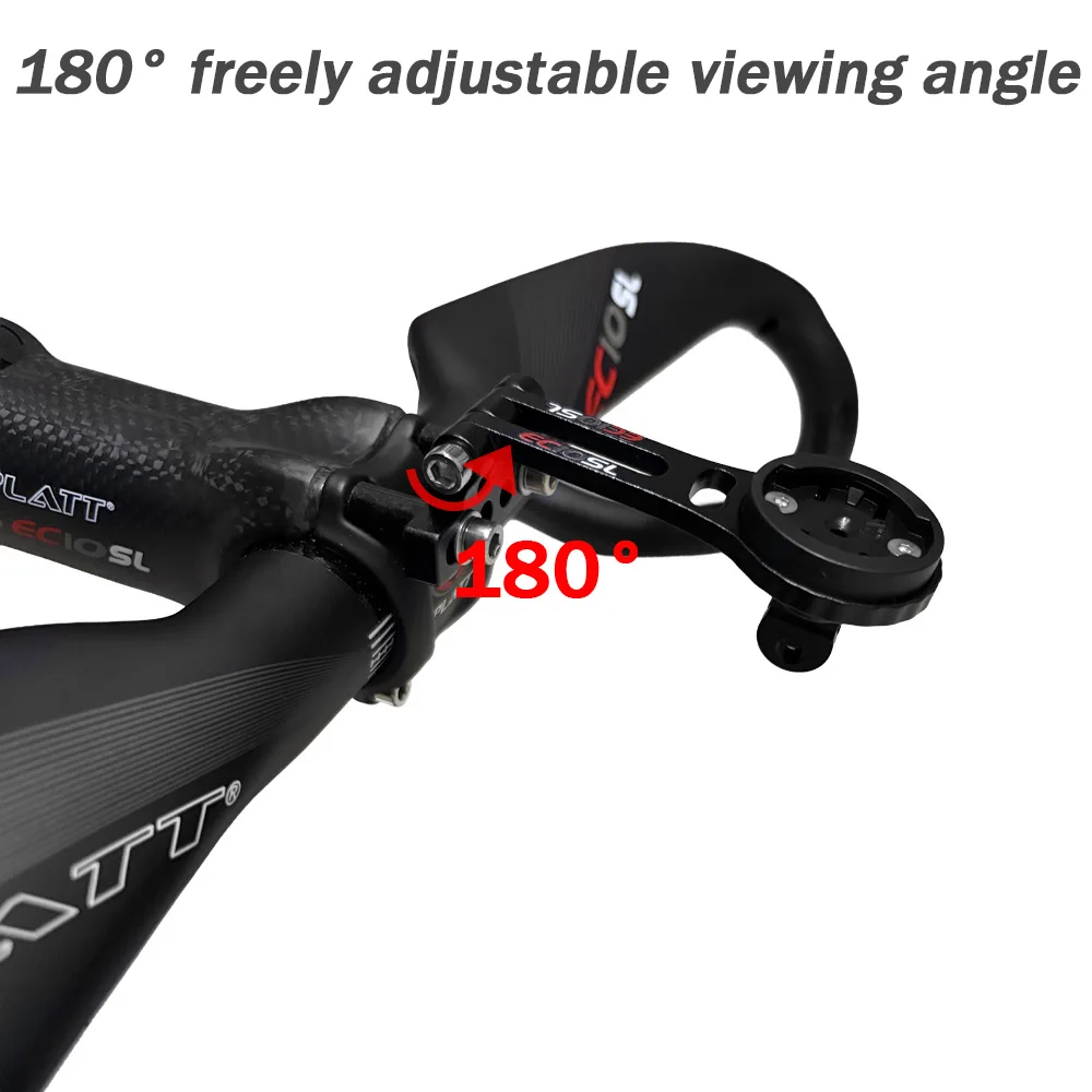 Adjustable Foldable Bike Computer Mount Out‑Front Bicycle Handlebar Extension Holder Adapter For Garmin Wahoo Bryton Cycling GPS