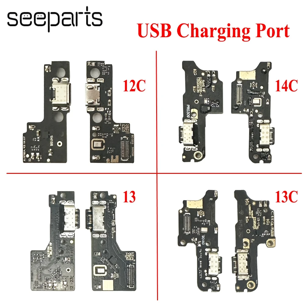 

Для Xiaomi Redmi 12C зарядный порт, гибкий кабель для Redmi 13C 14C, USB-порт для зарядного устройства, док-станция, соединительная плата, запасные части