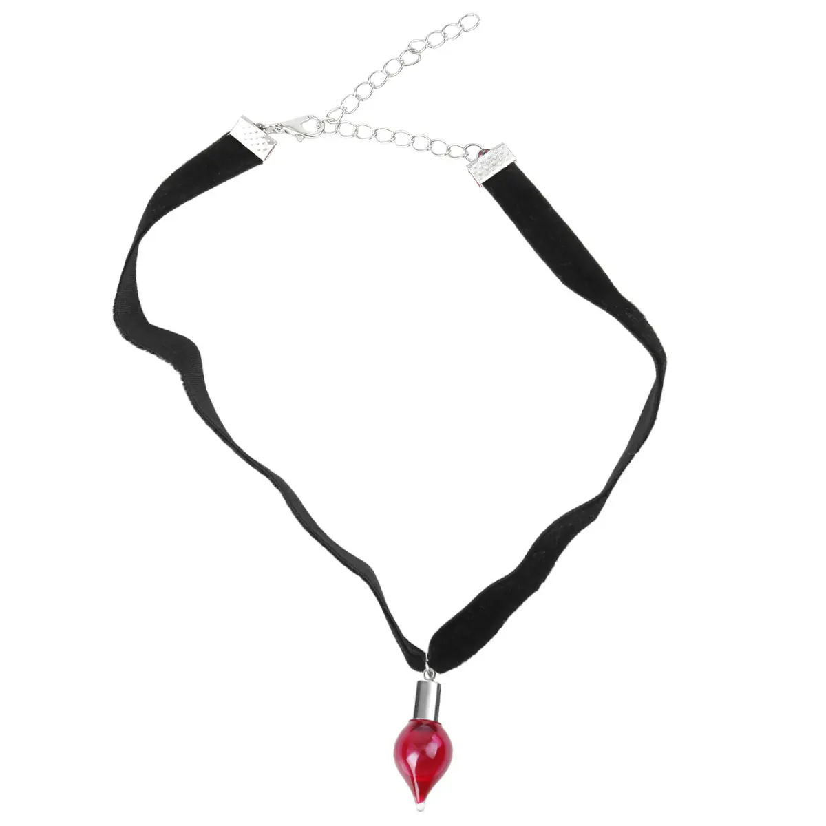 

1Pcs Adjustable Blood Bottle Necklace Gothic Halloween Neck Chain Special for Girls Women Xmas Party Gift Necklace