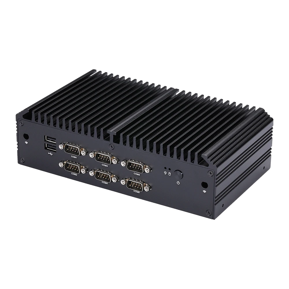 Kostenloser Versand neueste neue 6 rs232 10. Kern i3 i5 i7 x86 industrielle Mini-PC, gpio Industrie computer