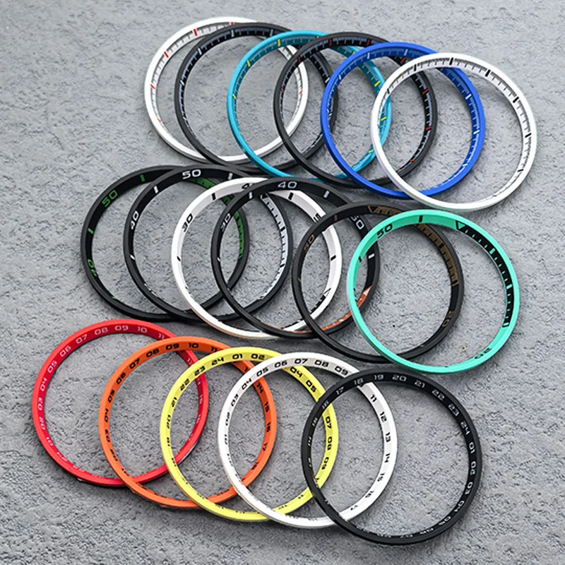 Mod NH35 Case Inner Ring 31.3MM Chapter Ring Fit King Samurai Turtle Abalone Case NH35 NH36 Movement Watch Case Inner Ring Parts