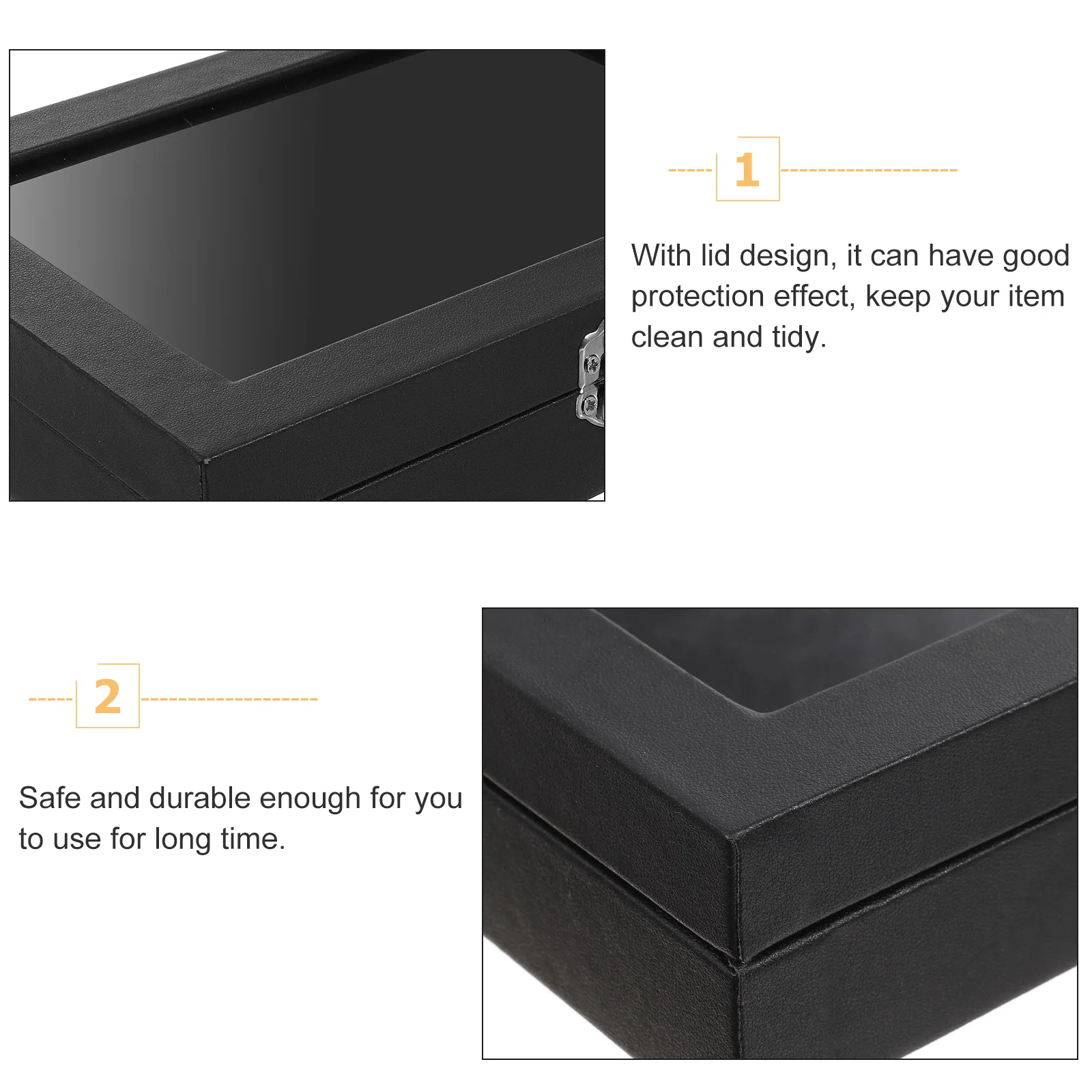 

Jewelry Case Brooch Box Transparent Pin Holder Medal Display Organizer Dustproof Storage Container
