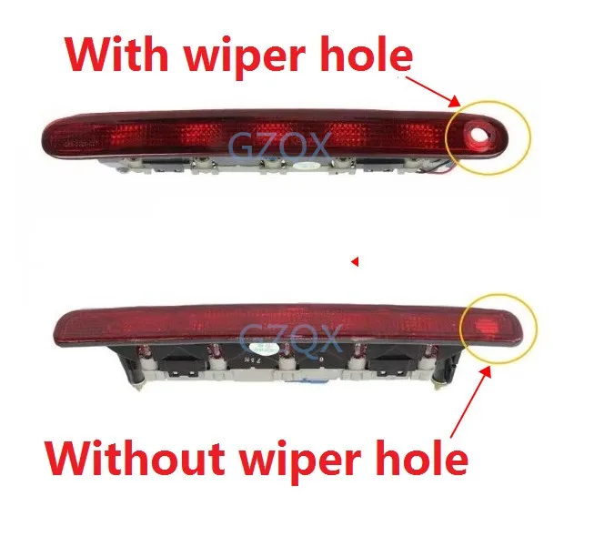 CAPQX For Suzuki Swift / Alto / S-Cross Rear Additional Brake Light High Mount Stop Light Center Stop Lamp with Wiper Hole or No view 6