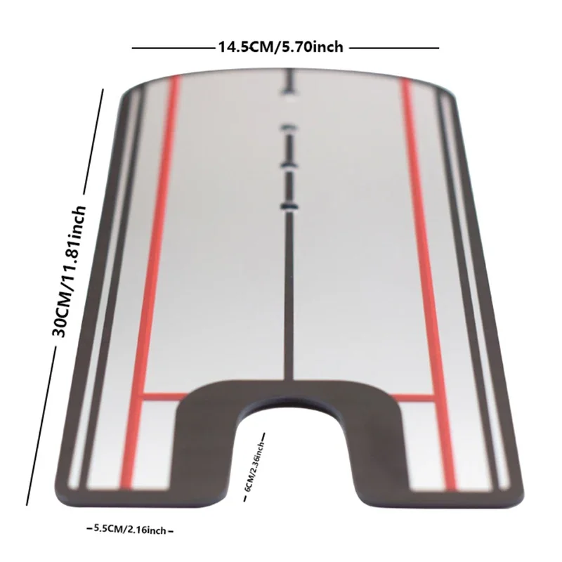 جولف وضع محاذاة مرآة خط العين ممارسة جولف سوينغ التدريب الإيدز ممارسة الغولف مضرب مرآة جولف سوينغ المدرب #6