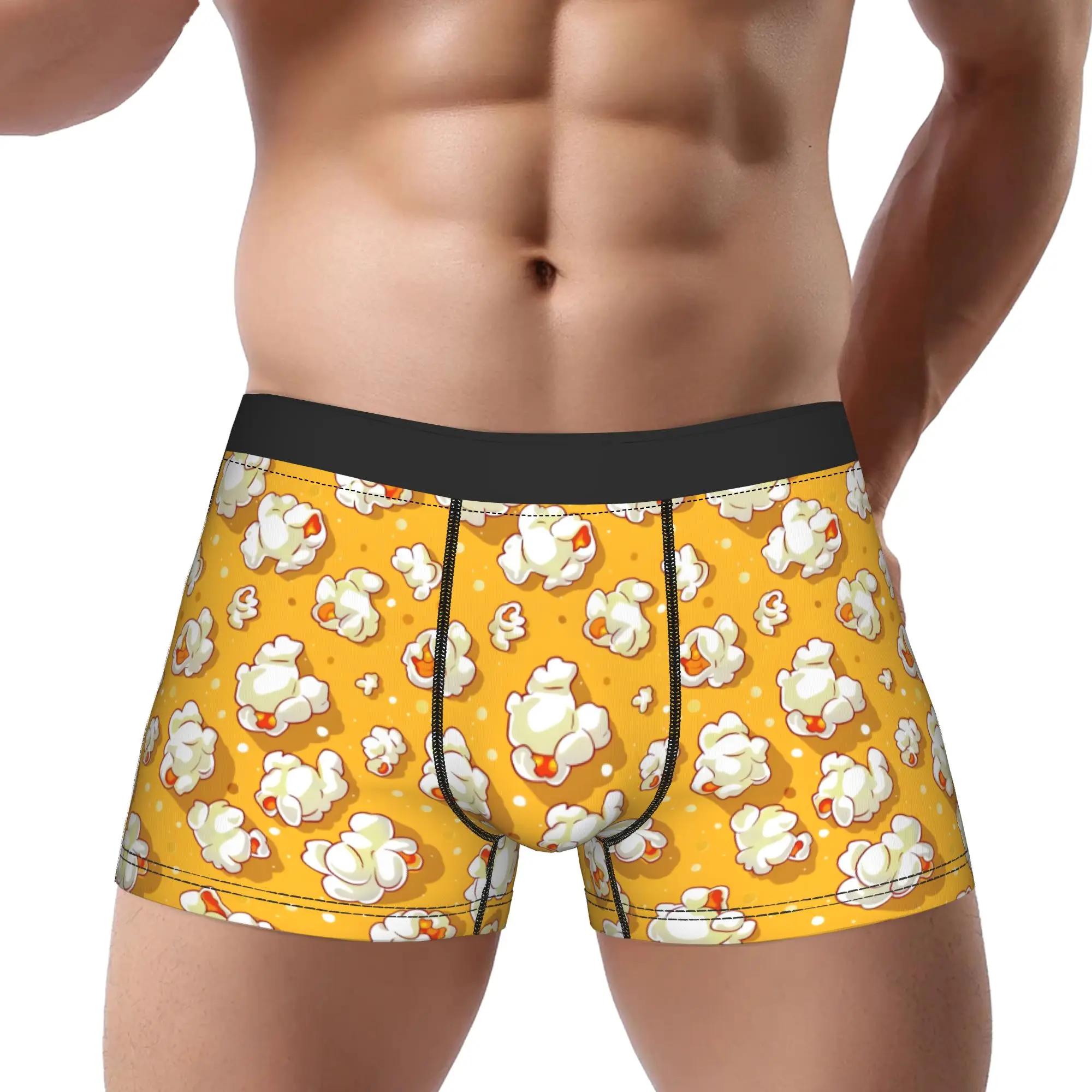 1piece Popcorn Popcorn Burst Underpants Breathbale Panties Male Underwear Comfortable Shorts