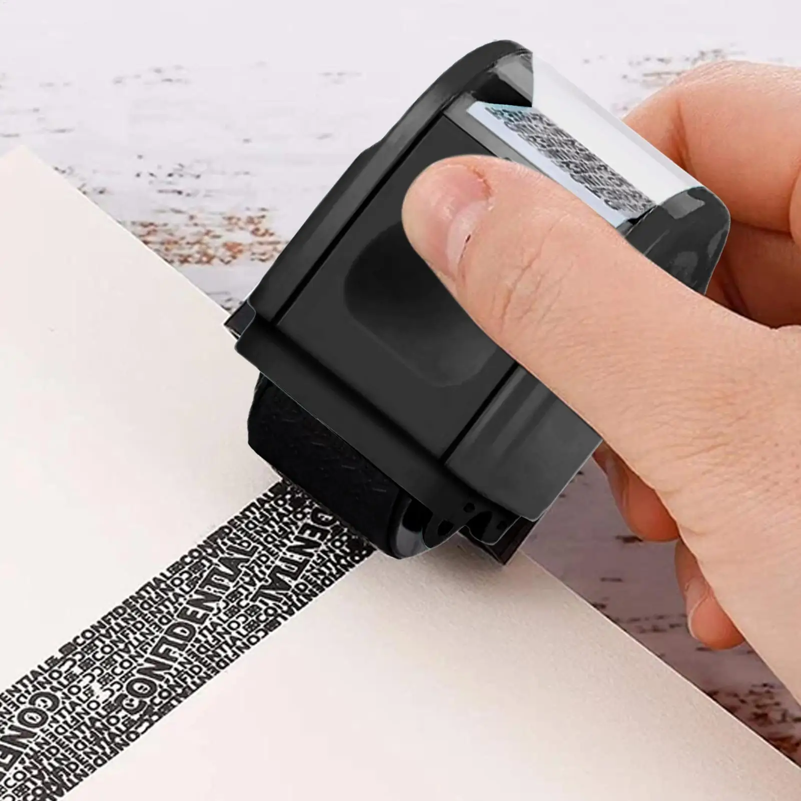 Identity Theft Protection Roller Stamp Privacy Information Blocker Anti-Theft Confidential Roller Stamp For Mailing Writing