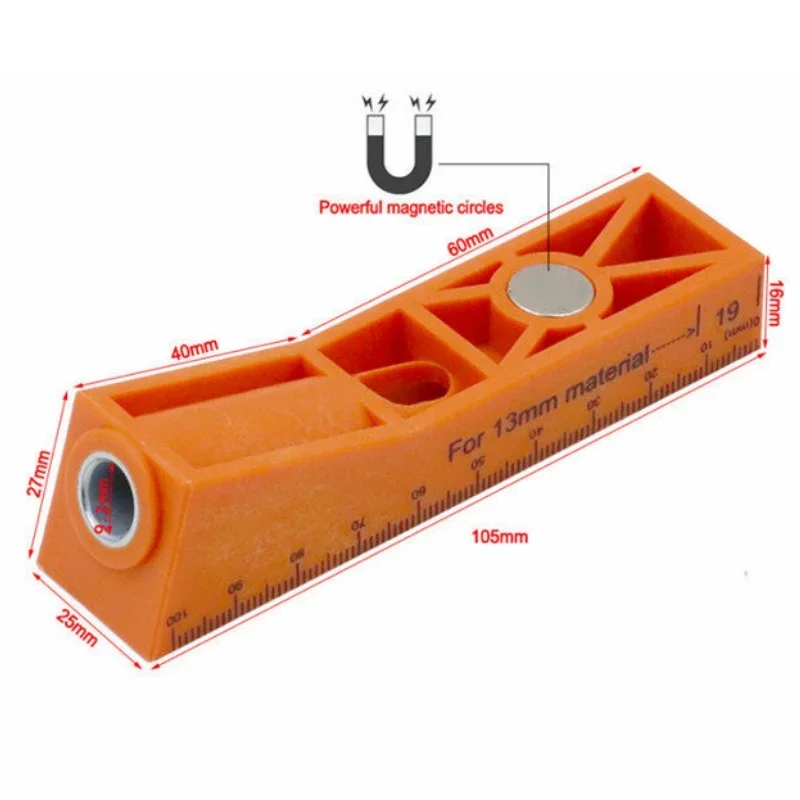 Woodworking Oblique Hole Locator Pocket Hole Angle Drill Guide Hole Punch Locator Set DIY Carpentry Tool