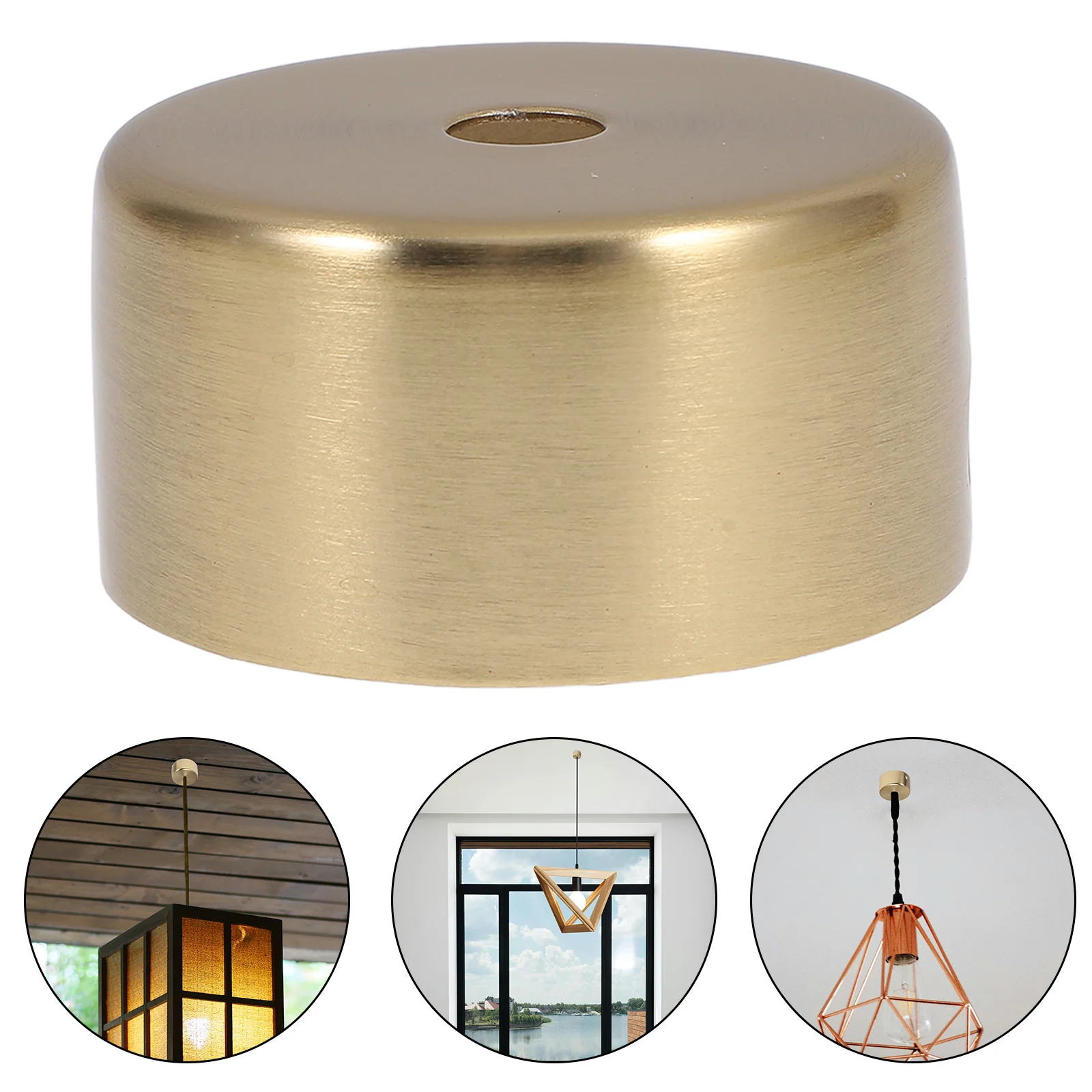 

1Set Small Iron Lamp Base Round Metal Desk Light Stand No Shade Required Stable Desktop Accessory for Home Office