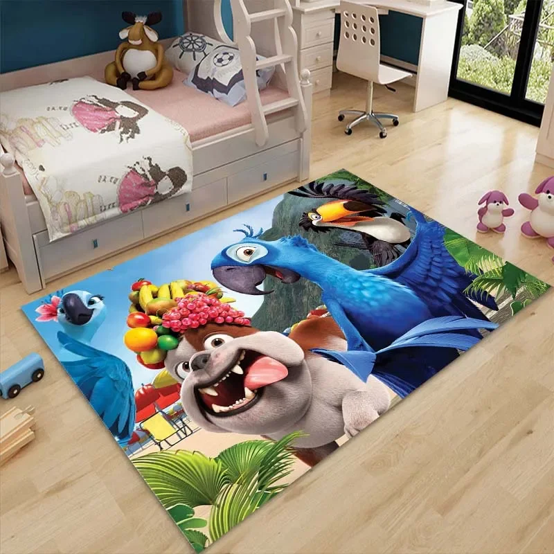 Cartoon Zoo Animals Baby Creeping Mat Rugs for Kid Room Decor Child Area Floor Mat Anti-skid Carpet for Bedroom Soft Mats Gifts