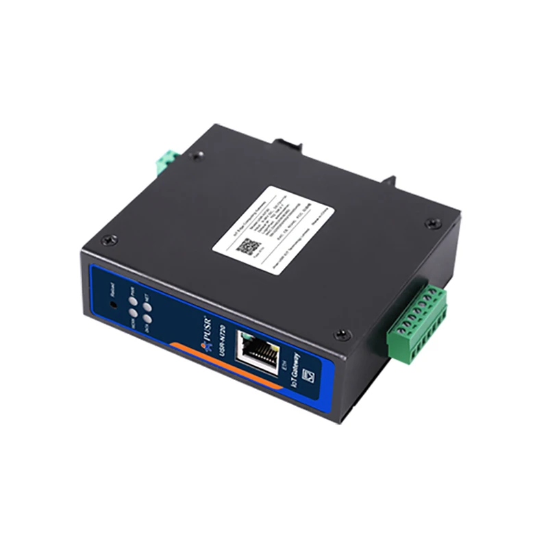 USR-N720 IoT Edge Gateway Support Edge Computing Protocol Conversion and TCP+SSL/MQTT+SSL Data Encryption with RS485 RJ45 Port