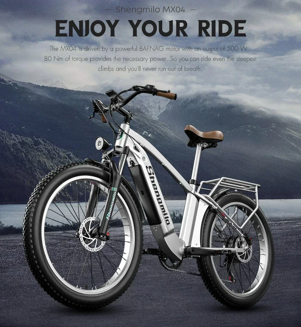 دراجة كهربائية للطرق الوعرة 500 وات محرك عالي السرعة 48V17.5AH بطارية 26 بوصة إطار المدينة مساعدة دراجة إلكترونية 42 كم/ساعة دراجة جبلية إلكترونية