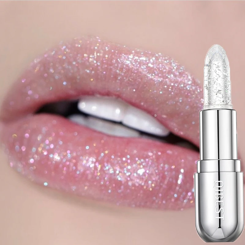 Sparkling Sequins Color Changing Lipstick Lasting Moisturizing Reducing Lip Lines Jelly Glitter Lip Balm Korean Makeup Cosmetics