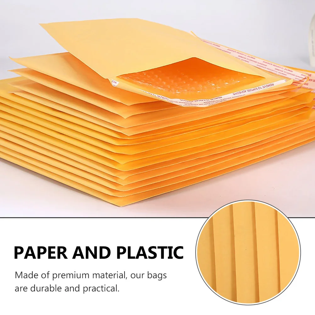 

50Pcs Bubble Pouches Practical Shockproof Bag for Shipping Glass Adornments Pictures Cost Effective Mailing