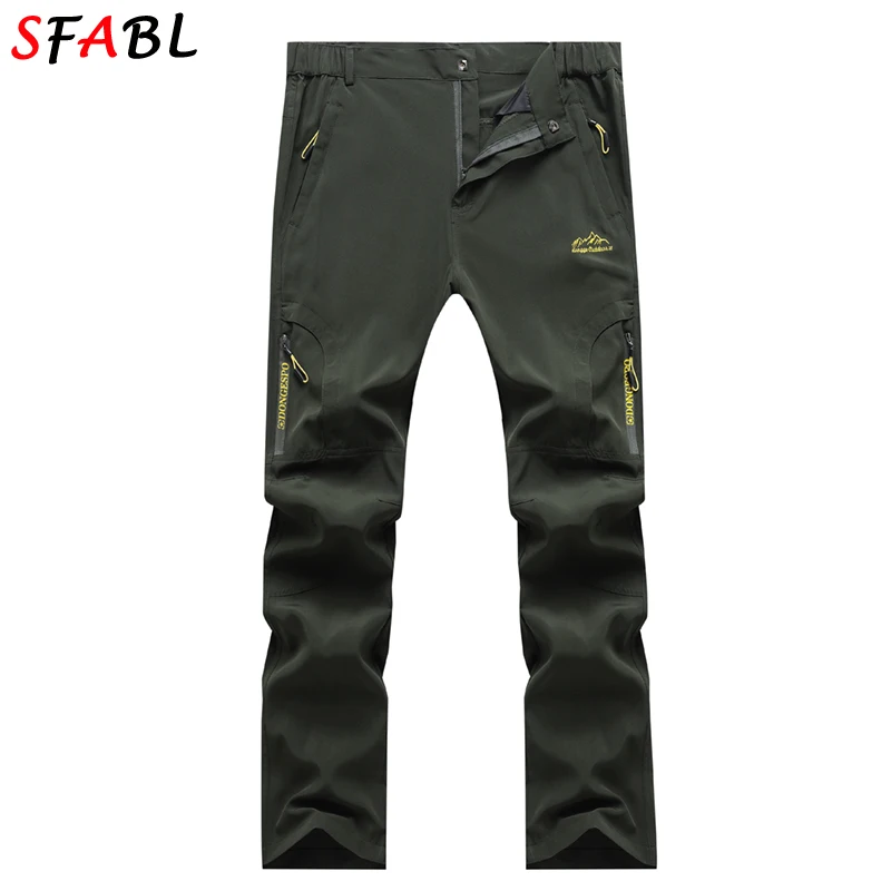 

Breathable Hiking Pants Men Quick Dry Summer Sports Trousers for Men Casual Joggers Pants Camping Fishing Trekking Trousers 5XL