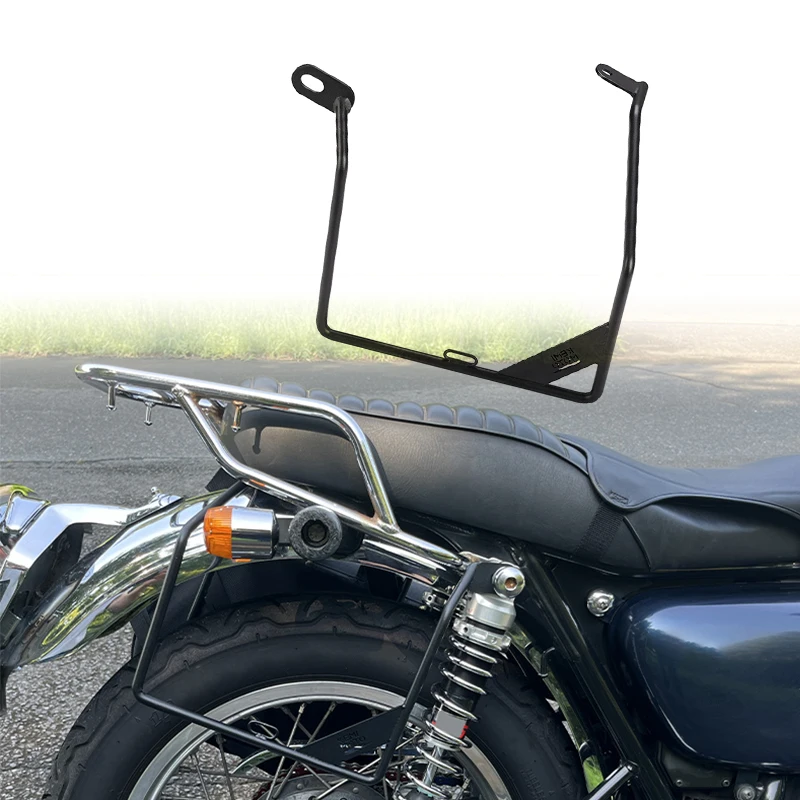 Motorcycle Side Bag Support For KAWASAKI W800 W400 W600 Saddle Bag Support Rack High Strength Side Luggage Carrier Rack W 800