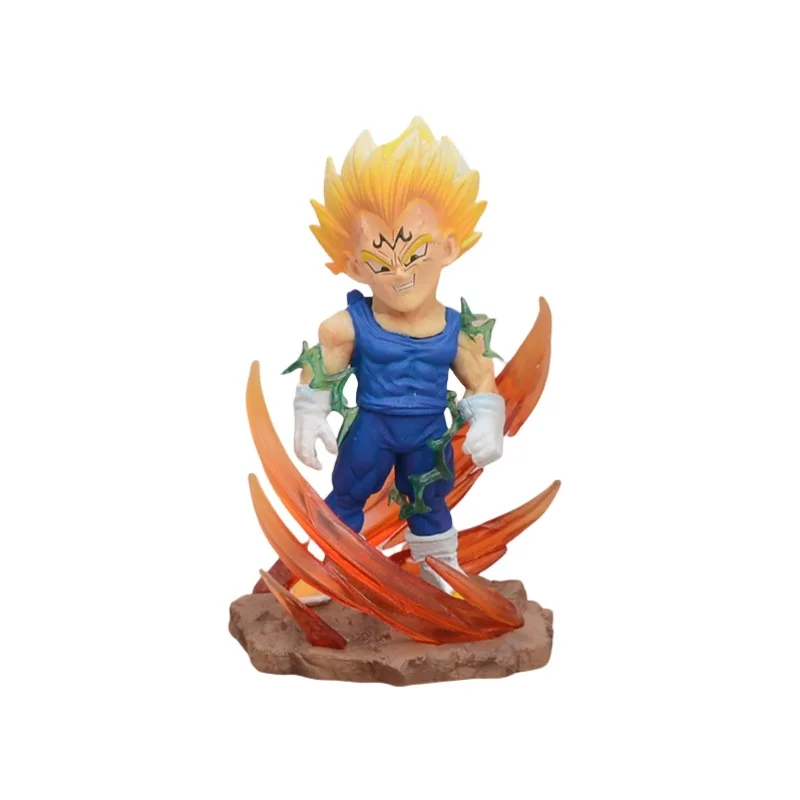 Drachen ball Vegeta Goku Broli Super Saiyan Mini GK PVC Statue Action Figur Schreibtisch Sammler Anime Modell Spielzeug Figuren Geschenk 9cm