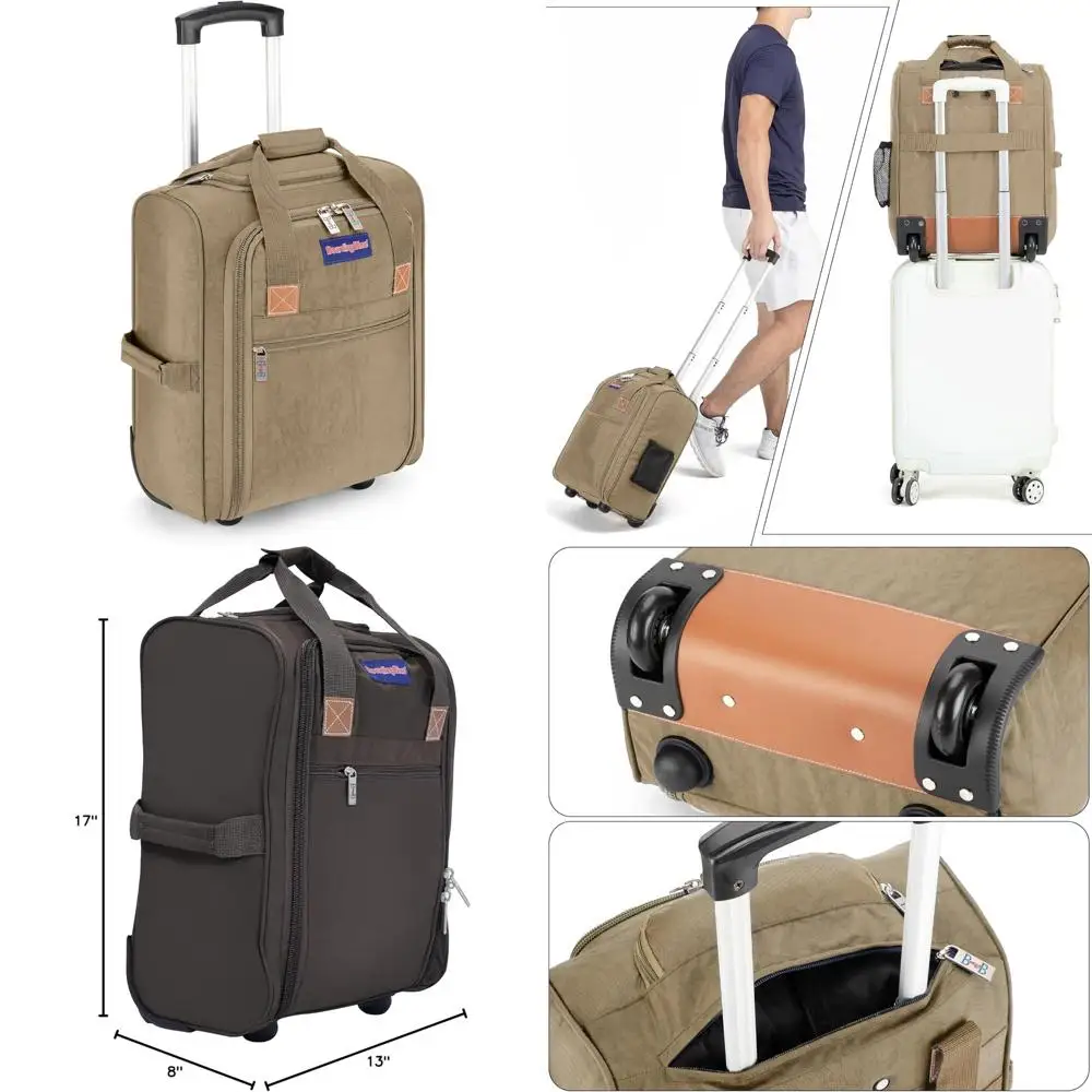 

Compact Personal Item Bag for Air Travel, Fits Under Seat, Suitable for Major Airlines Including Spirit and JetBlue
