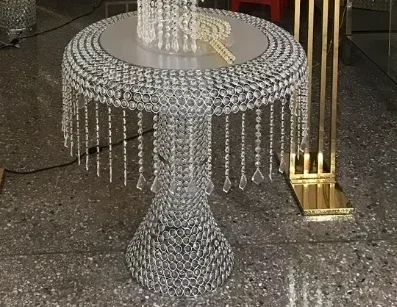 Crystal Dessert Table,Crystal Cake Stand, Beautiful Decoration for Banquet Table and Wedding Reception