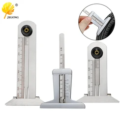 Stainless Steel Car Tyre Tire Tread Depth Gauge Meter Ruler Caliper Measuring Tool Moto Truck