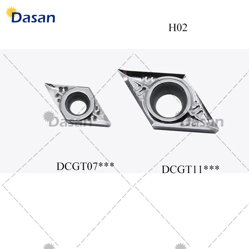 10pcs DCGT11T304 AK DCGT070202 DCGT070204 Turning Inserts Blade Carbide DCGT 11T308 Lathe Cutter Aluminum Plastics Copper Tool