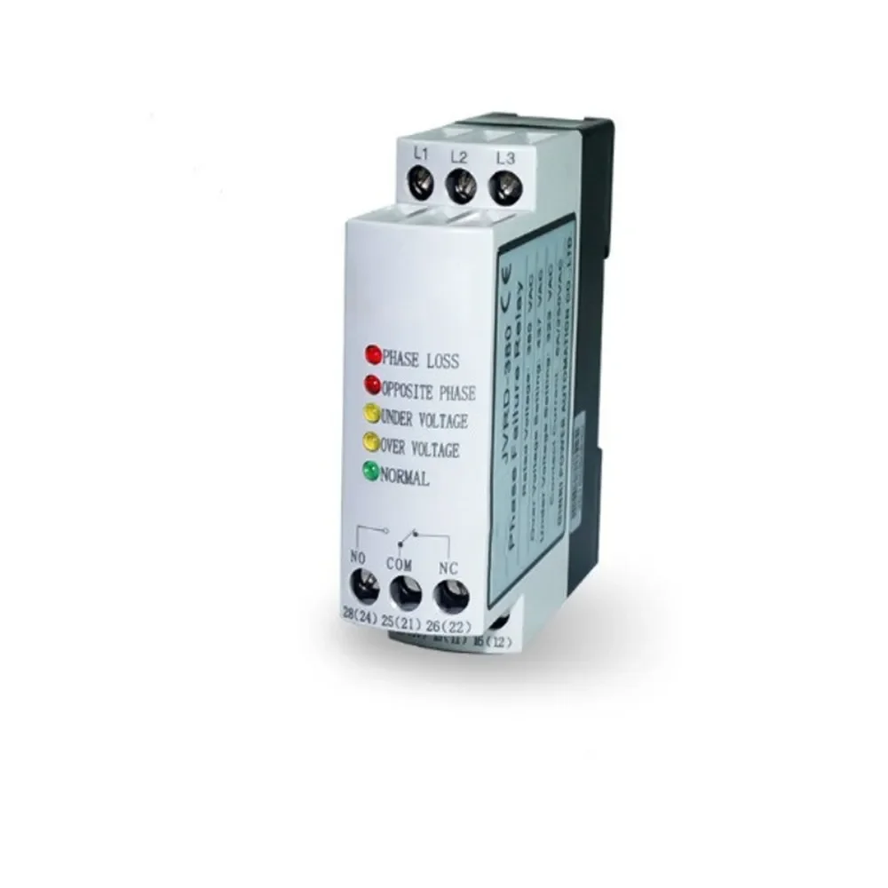 JVRD Phase Failure Protection Relay 3 Voltage Monitoring 220V 380V 440V 460V 480V AC 50/60Hz