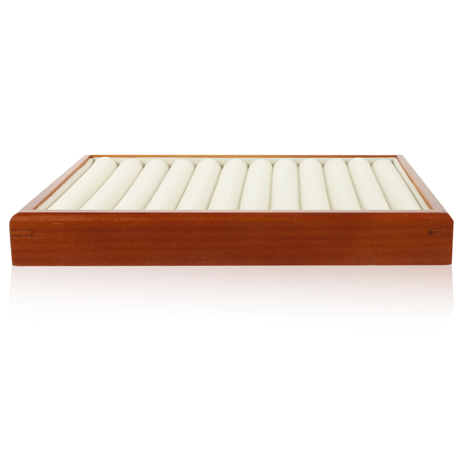 

Wood Jewelry Tray Solid Wood Exquisite Texture Jewelry Organizer Display Storage Plate for Accessories Dresser Tray