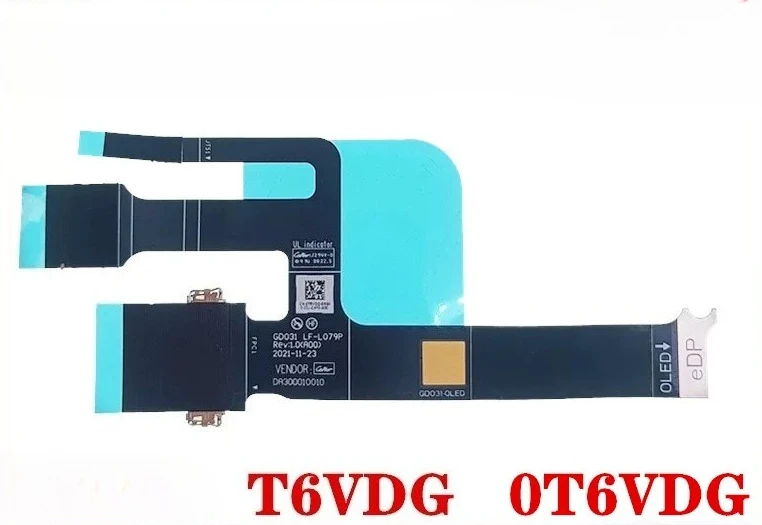 Brand New For Dell XPS 13 XPS Plus 9320 (2022) Screen Cable OLED Screen, Cable LF-L079P GDO31 DA300010010 T6VDG 0T6VDG