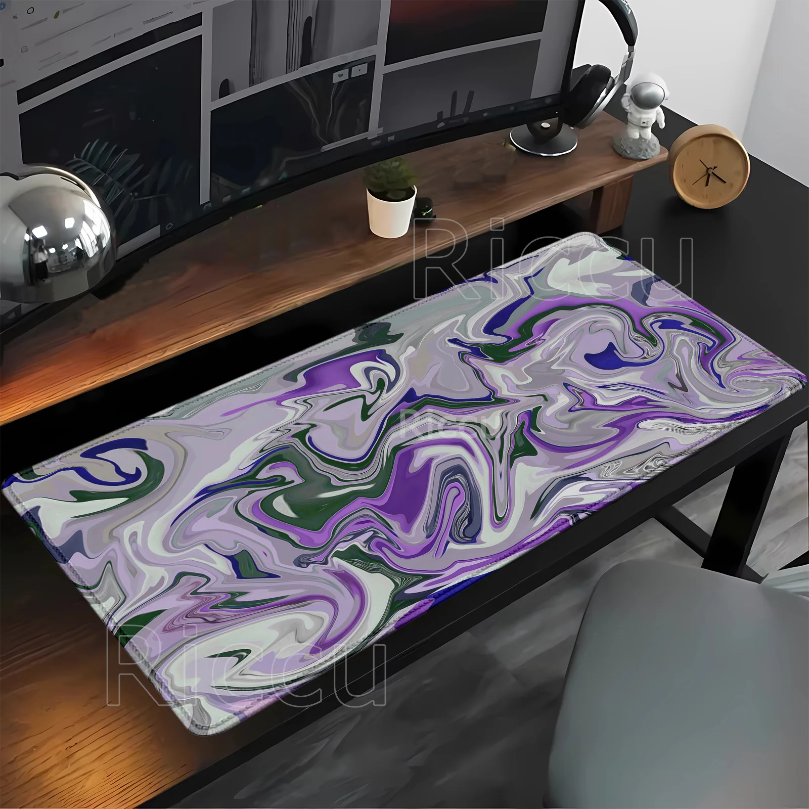 Strata Liquid fluid‌ Mouse Pad 90x40cm Topographic Big Mousepad Company Gamer PC Rug Art HD Printing overlock 400x900mm Desk Mat