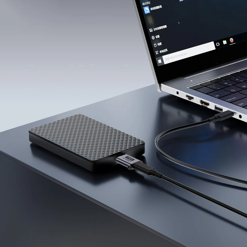 마이크로 B USB C 3.0 수-C 타입 암 어댑터, 외장 하드 드라이브 디스크 HDD 케이블 어댑터용, USB 3.0