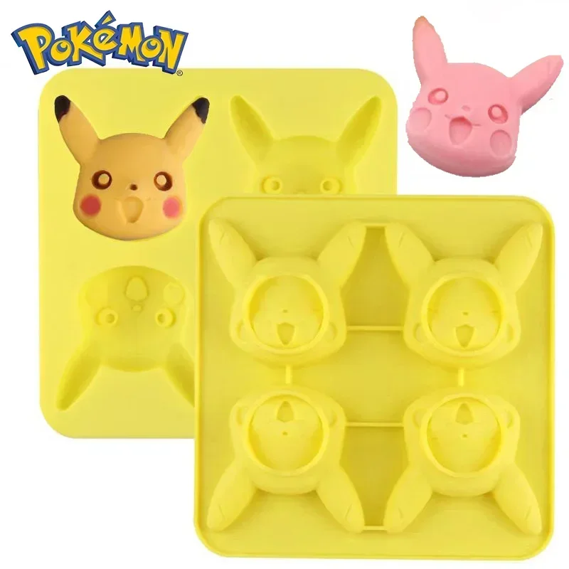 Pikachu Anime Silicone Chocolate Mold Pastry Bread Cake Mold Non-Stick Baking Mold DIY Baking Tray Kids Toys