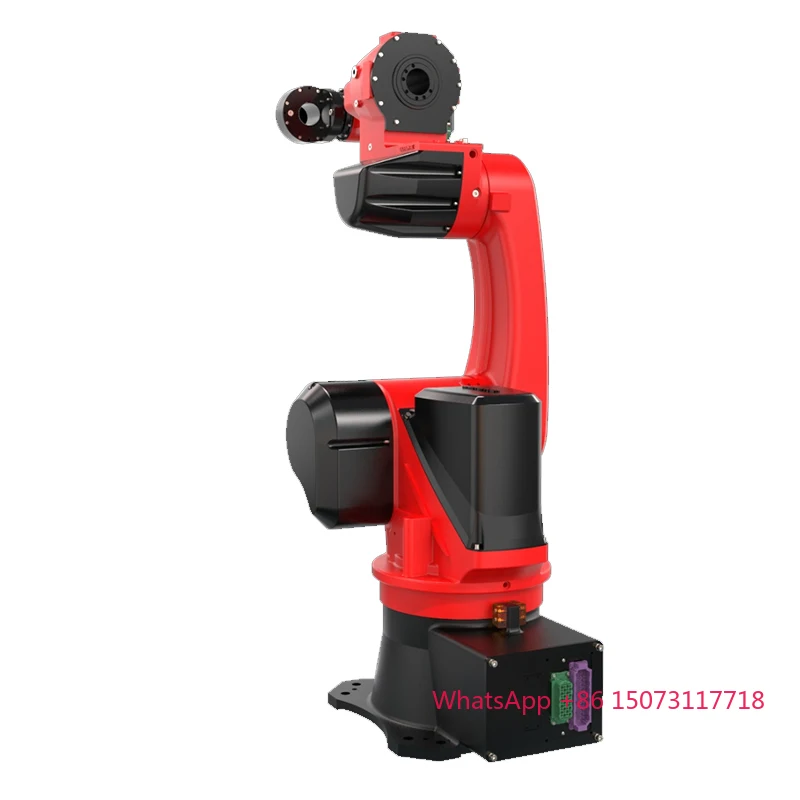 BRTIRPH1210A กล่องเกียร์ PLC 6 แกน แขนยาว 1225 มม. รับน้ำหนัก 10 กก. เซอร์โวไฟฟ้าอเนกประสงค์สำหรับงานเชื่อม ขัดลบคม มอเตอร์ เครื่องยนต์