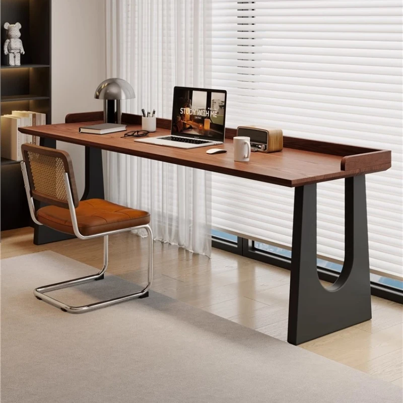 

Luxury Aesthetic Office Desk Designer Reception Wooden Study Computer Desk Standing Executive Mesas De Escritorio Furniture