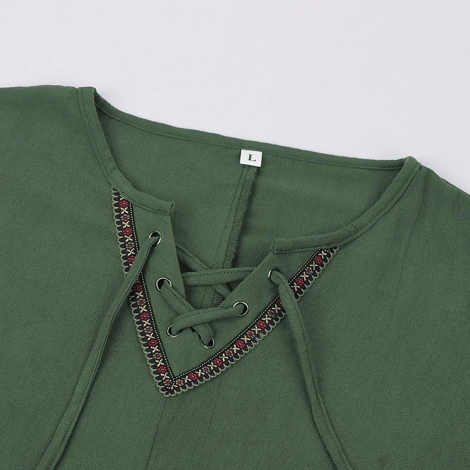 Mittelalterliches grenzüberschreitendes neues Herren-Langoberteil, Halloween-Ritter, Pirat, Retro-Wikinger, Herrenbekleidung, Bühnenkostüm, traditionelles Hanfu