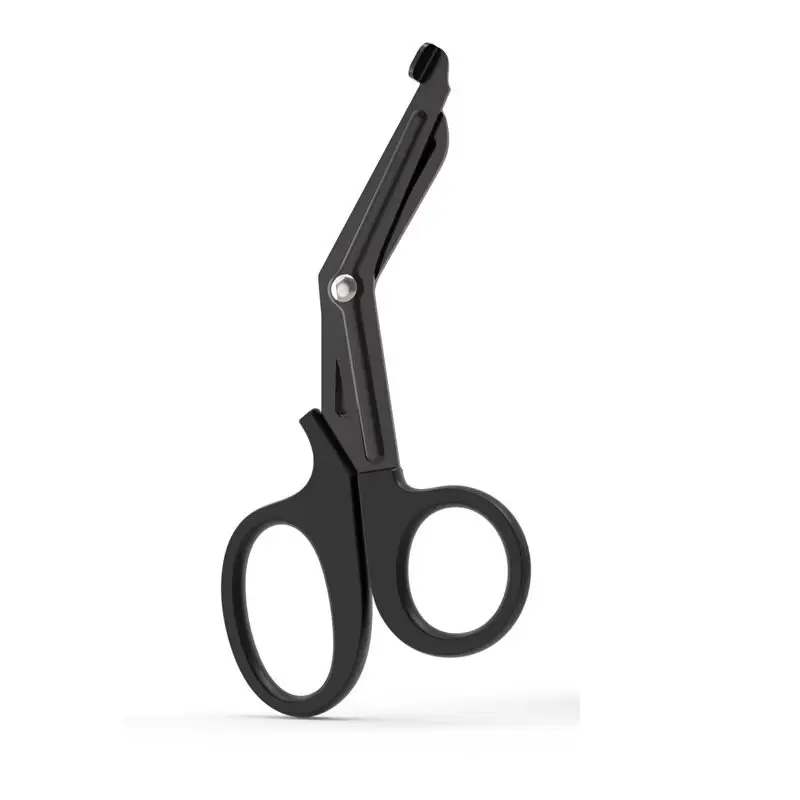 Stainless Steel Bent‑Nose Hockey Stick Tape Scissors Black Ice Hockey Blade Tape Cutting Shears Ice Hockey Sports Accessories