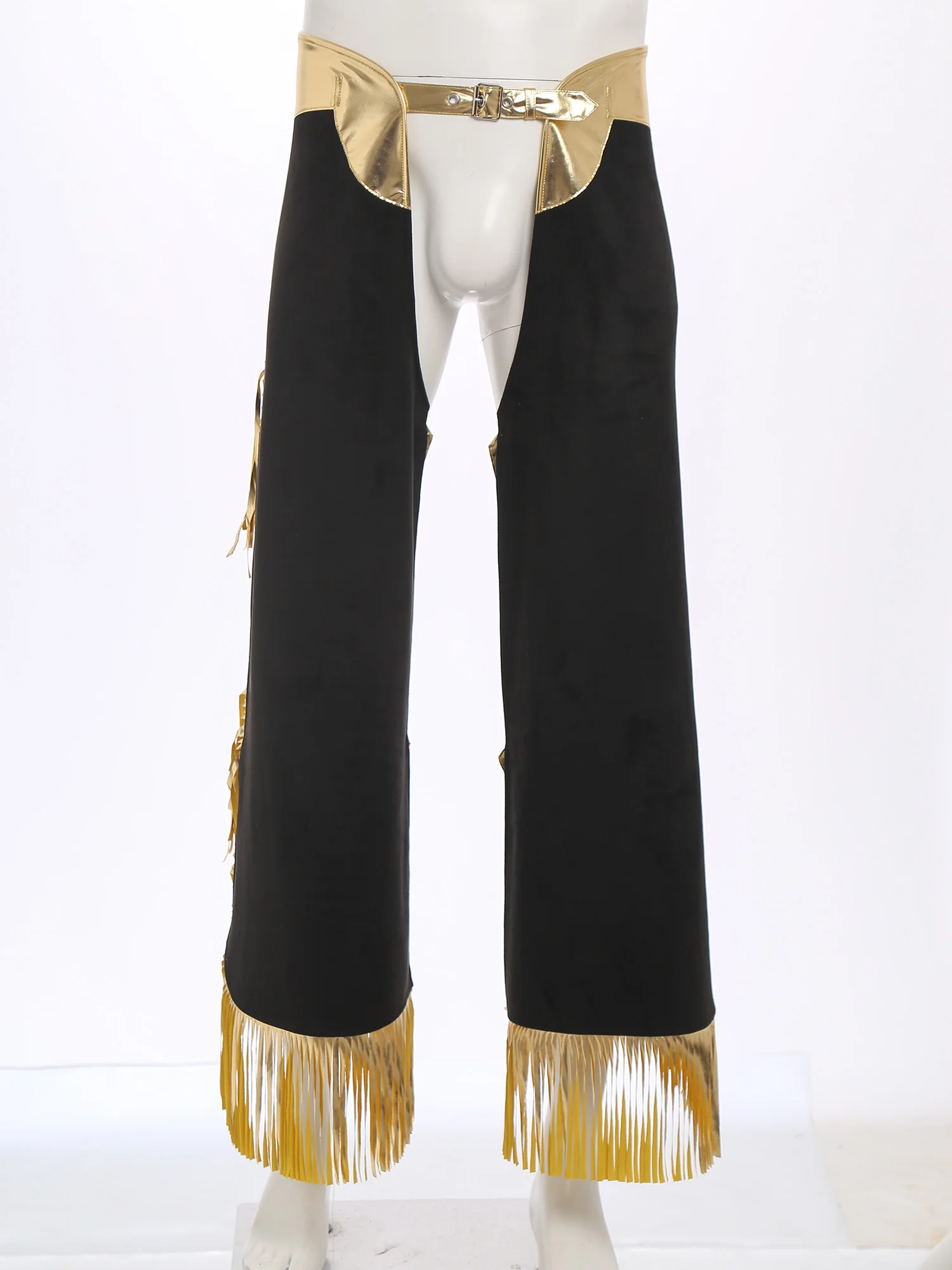 

Men's Fashion Cutout Pants Cover Accessory Pants Cowboy Hippie Stylish Cosplay Pants for Halloween Carnival Party Costumes